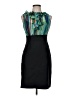 AGB 100% Polyester Black Cocktail Dress Size 8 Petite - photo 1