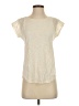 Hi-Line Ivory Short Sleeve Top Size S - photo 1