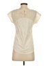 Hi-Line Ivory Short Sleeve Top Size S - photo 2