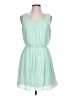 Iz Byer 100% Polyester Solid Green Casual Dress Size L - photo 1