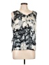 Eva Longoria Silver Sleeveless Blouse Size L - photo 1
