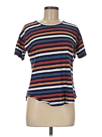 Madewell Whisper Cotton Crewneck Tee in Lennie Stripe (view 1)