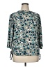 Links Teal 3/4 Sleeve Blouse Size XL - photo 1
