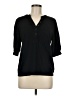 Sanctuary Black 3/4 Sleeve Button-Down Shirt Size M - photo 1