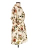 Justify 100% Polyester Floral Ivory Casual Dress Size L - photo 4