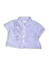 Crewcuts Stripes Blue Short Sleeve Button-Down Shirt Size 4 - 5 - photo 1