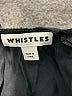 Whistles 100% Silk Black Long Sleeve Silk Top Size 2 - photo 7