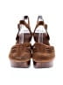 White Mountain 100% Leather Brown Wedges Size 8 1/2 - photo 2