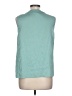 Kate Hill 100% Polyester Teal Sleeveless Blouse Size 10 - photo 2
