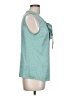 Kate Hill 100% Polyester Teal Sleeveless Blouse Size 10 - photo 4