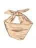 Unbranded 100% Polyester Solid Stripes Tan Scarf One size - photo 1