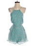 Lucca Couture 100% Rayon Floral Teal Romper Size S - photo 1
