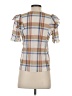 Madewell Tan Short Sleeve Blouse Size S - photo 2