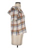 Madewell Tan Short Sleeve Blouse Size S - photo 4