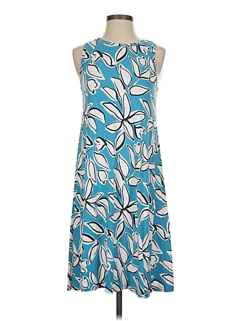 Pre-owned Ann Taylor Loft Outlet Casual Dress In Blue