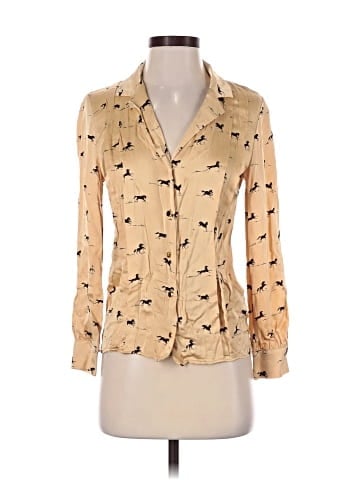 Topshop Long Sleeve Blouse (view 1)
