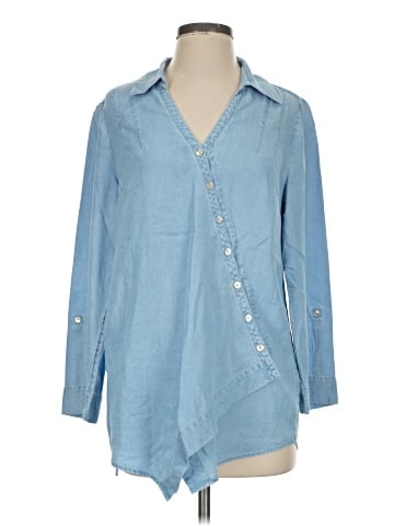 Soft Surroundings 3/4 Sleeve Button-Down Shirt (view 1)