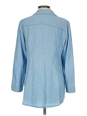 Soft Surroundings 3/4 Sleeve Button-Down Shirt (view 2)