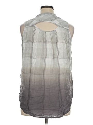 a.n.a. A New Approach Sleeveless Button-Down Shirt (view 2)