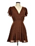 Blue Rain 100% Polyester Animal Print Brown Cocktail Dress Size M - photo 1