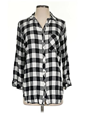 Hester & Orchard 3/4 Sleeve Button-Down Shirt (view 1)
