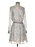 Greylin 100% Polyester Graphic Silver Cocktail Dress Size XS - photo 1