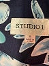 Studio 1 100% Polyester Tropical Blue Casual Dress Size 8 - photo 7