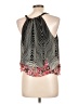 Wrapper 100% Polyester Black Sleeveless Blouse Size L - photo 2
