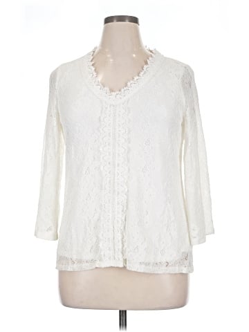 Cable & Gauge 3/4 Sleeve Blouse (view 1)