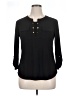 Perseption Concept Black Long Sleeve Blouse Size XL - photo 1