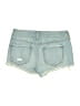 Express 100% Cotton Hearts Blue Denim Shorts Size 00 - photo 2