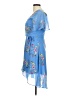 Sequin Hearts 100% Polyester Floral Blue Cocktail Dress Size 7 - photo 5