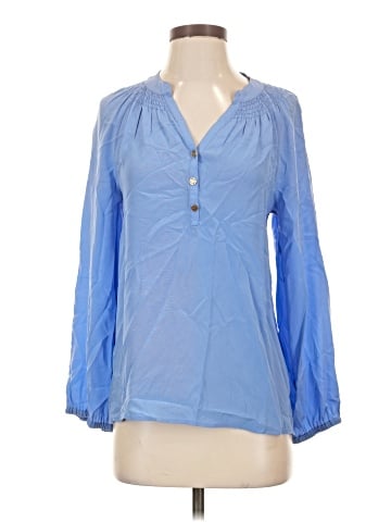 Lilly Pulitzer Long Sleeve Silk Top (view 1)