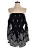 Solemio 100% Rayon Paisley Black Romper Size S - photo 1