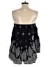 Solemio 100% Rayon Paisley Black Romper Size S - photo 2