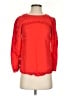 J.Crew 100% Linen Red 3/4 Sleeve Blouse Size 00 (petite) - photo 1