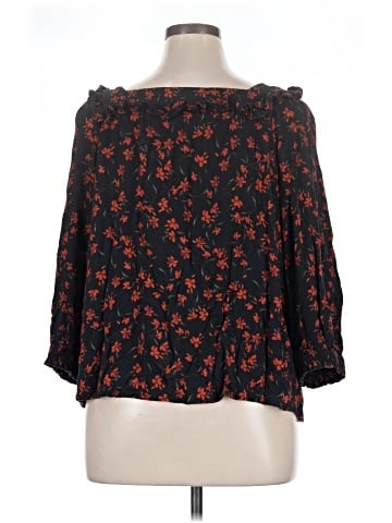 Garnet Hill 3/4 Sleeve Blouse (view 2)