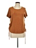 Eyeshadow Brown Short Sleeve Top Size L - photo 1
