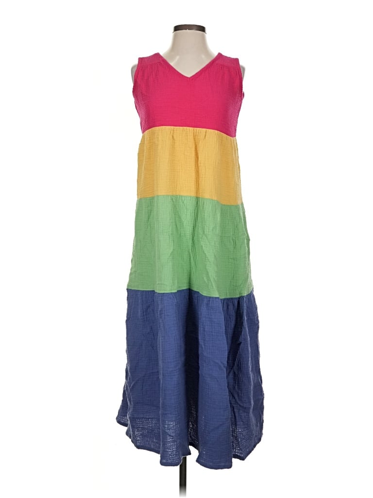 Pre-owned Marine Layer Casual Dress In Green