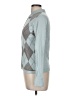 Tehama Argyle Teal Cardigan Size M - photo 5