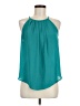 Lush 100% Polyester Teal Sleeveless Blouse Size M - photo 1