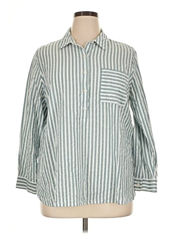 Coldwater Creek 3/4 Sleeve Button-Down Shirt (view 1)