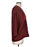 Cotélac 100% Polyester Burgundy 3/4 Sleeve Blouse Size Lg (3) - photo 4