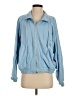 Bibi 100% Polyester Solid Blue Track Jacket Size S - photo 1