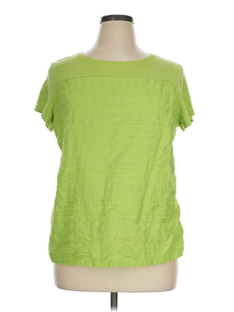 Pre-owned Croft & Barrow Short Sleeve T-shirt In Green