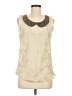 A'reve 100% Polyester Ivory Sleeveless Blouse Size M - photo 1