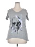 Qi Floral Gray Short Sleeve T-Shirt Size XXL (estimated) - photo 1