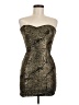 Forever 21 100% Polyester Animal Print Gold Cocktail Dress Size M - photo 1