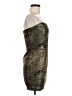 Forever 21 100% Polyester Animal Print Gold Cocktail Dress Size M - photo 4