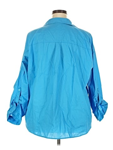 Cato 3/4 Sleeve Button-Down Shirt (view 2)